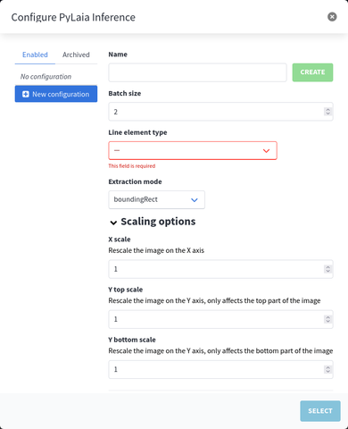 New worker configuration form